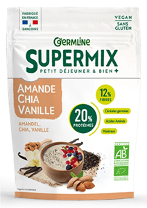Supermix pentru mic dejun cu migdale, chia si vanilie bio 350g Germline-                                  101351