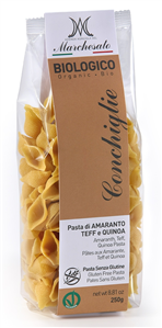 Paste conchiglie din amarant, teff si quinoa bio fara gluten 250g Marchesato                        -                                  101107