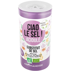 Ciao sare - inlocuitor de sare, acidulat, bio 70g, Aromandise                                       -106569                                  