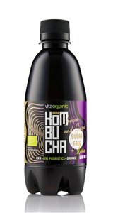 Kombucha cu lamaie si ghimbir indulcita cu stevia bio 330ml Vita Organic                            -                                  107836