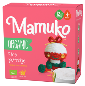 Porridge din orez bio, 4+ luni, 200g Mamuko                                                         -                                  105549