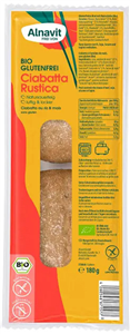 Ciabatta rustica fara gluten, precoapta, bio, 180g, 2 buc. Alnavit                                  -                                  104963