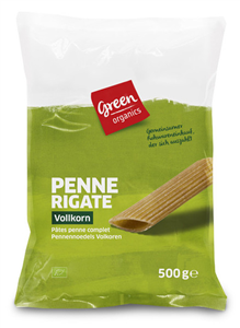 Penne din grau dur integral eco 500g (GreenOrganics)                                                -                                     583