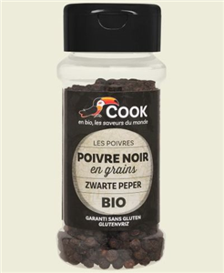 Piper negru boabe bio 50g Cook                                                                      -                                  102029