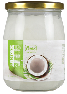Ulei de cocos virgin raw bio 500ml OBIO                                                             -                                  102096