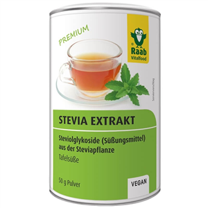 Stevia pulbere extract solubil premium 50g RAAB-                                    1807