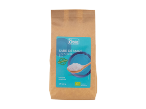 Sare de mare grunjoasa bio 500g Obio                                                                -                                  107810