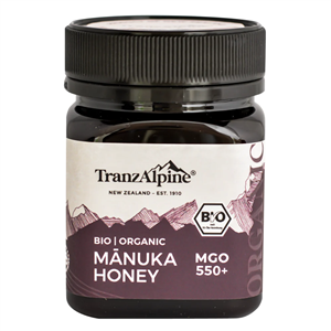 Miere de manuka mgo 550+ bio 250g Tranzalpine-                                  103319