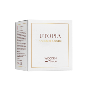 Lumanare naturala cu patchouli Utopia, 200g, Wooden Spoon                                           -                                  106181