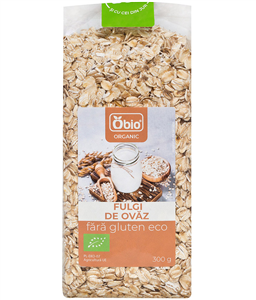 Fulgi de ovaz fara gluten bio 300g Obio                                                             -                                  105635