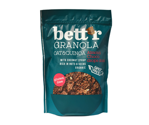 Granola cu migdale si bucati de ciocolata neagra fara gluten eco 300g Bettr                         -                                  103293