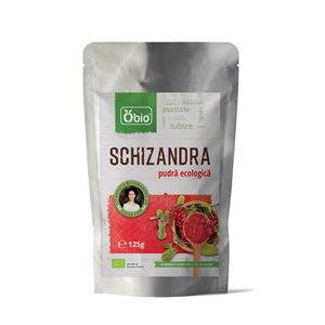 Schizandra pulbere raw eco 125g OBIO                                                                -                                     716