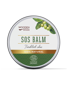 Balsam SOS cu oxid de Zinc pentru piele cu probleme, bio, 60ml, Wooden Spoon                        -                                  106081