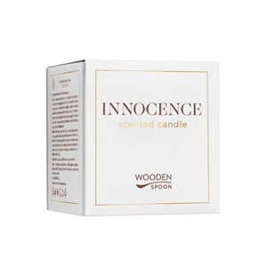 Lumanare naturala cu lemn de santal Innocence, 200g, Wooden Spoon                                   -                    106183              