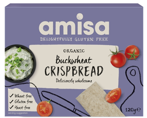 Crispbread (painici) din hrisca integrala fara gluten bio 120g Amisa                                -                                     276