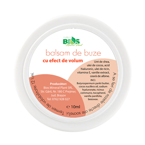 Balsam de buze cu efect de volum, 10 ml, Bios Mineral Plant                                         -                                  106028