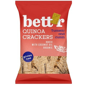 Crackers cu quinoa si turmeric  fara gluten eco 100g Bettr                                          -                    102614              