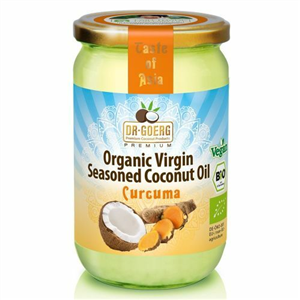 Ulei de cocos condimentat cu turmeric bio, 190ml Dr. Goerg                                          -                                  105522