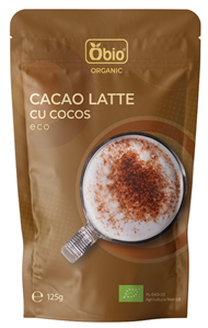 Cacao latte cu cocos bio 125g Obio                                                                  -                                  103764