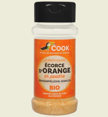<h2>Coaja de portocale pudra bio 32g Cook</h2><p>-fara gluten-</p><p>In recipient gata de utilizat (tip solnita), doar presarati peste preparatele culinare. Dupa golire, recipientul se poate refolosi.</p><p>Cook este o marca franceza de condimente bio si esente bio premium, calitatea fiind pe primul loc in procesul de selectie a materiei prime folosite.</p><p><strong>Ingrediente:</strong> coaja de portocala*.<br />*din agricultura ecologica</p><p><strong>Sugestie de folosire: </strong>ca si condiment in diverse preparate culinare.</p><p>32g</p><p>***Produs importat si distribuit in Romania de Bio Holistic Oradea, importator si distribuitor de produse bio, raw, vegane. Va rugam sa va creati un cont pentru acces la preturi si comenzi, sau sa ne contactati pentru a va trimite oferta noastra comerciala. Va multumim! <br />Produse bio</p>
