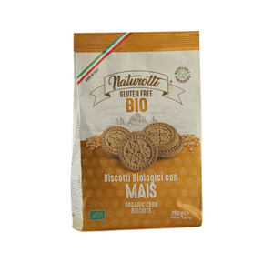 Biscuiti cu faina de porumb eco, fara gluten 250g Naturotti                                         -                    102998              
