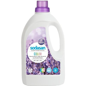 Detergent bio lichid rufe albe si color lavanda 1.5l Sodasan-                                    1517