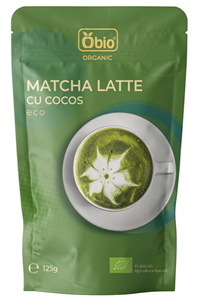 Matcha latte cu cocos bio 125g Obio                                                                 -                                  103763