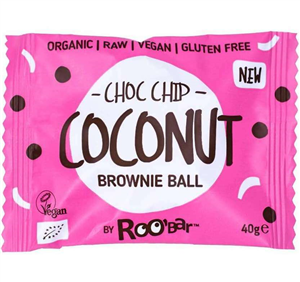 Brownie ball cu cocos bio 40g Roobar                                                                -                    105976              