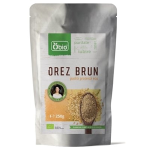 Proteina din orez premium eco 250g Obio                                                             -                                     612