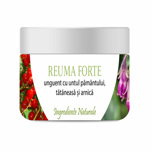 Reuma Forte – Unguent cu Untul pamantului, Tataneasa si Arnica, 100% natural, 150 ml, Bios Mineral P-                                  106029