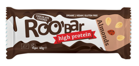 <div id="product-view-productDescription" class="row"><div class="col-xs-12 col-md-10 col-md-offset-1"><h2>Baton proteic cu migdale invelit in ciocolata bio 40g Roobar</h2><p>Aport sanatos si vegan, fara gluten de proteine.</p><p><strong>Ingrediente:</strong> sirop de cocos*, ciocolata* (masa de cacao*, zahar de cocos*, crema de cocos*, unt de cacao*, lecitina de floarea soarelui*), curmale*, MIGDALE prajite si sarate* 12%, unt de cacao*, proteina de orez* (9%), proteina de mazare* (9%), unt de ALUNE de padure*, cacao pudra*<br />*ingrediente din agricultura ecologica</p><p><strong>Valori nutritionale/100g:</strong><br />Energie: 2075 kj / 498kcal<br />Grasimi: 31g din care saturate 13g<br />Carbohidrati: 32g din care zaharuri 28g<br />Fibre: 4.4g<br />Proteine: 21g<br />Sare: 0.31g</p><p>Alergeni: vezi ingrediente cu majuscule. Poate contine urme de nuci, susan.</p><p>Produs certificat ecologic</p><p>40g</p></div></div>