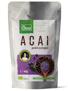 Pulbere de acai eco 60g OBIO                                                                        -                                     632