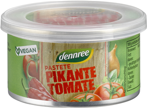 Pasta vegana cu rosii, picant, bio 125g Dennree                                                     -                                  103380