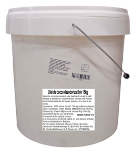 Ulei de cocos dezodorizat bio 15kg                                                                  -                    105374              