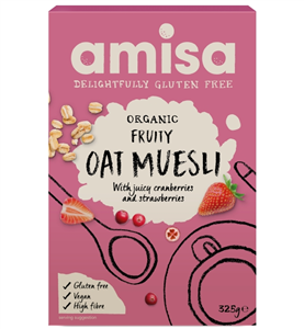 Muesli cu fructe si ovaz fara gluten eco 325g Amisa                                                 -                                     516