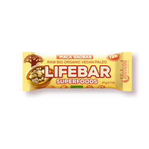 Lifebar plus baton cu fructe maca si baobab raw eco 47g-                                     432