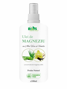 Ulei de Magneziu cu Aloe Vera si Vanilie, 100 ml Bios Mineral Plant                                 -                                  105461