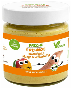 Crema tartinabila cu mango si cartof dulce bio 180g, Freche Freunde                                 -                                  104207