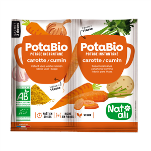 Supa instant cu morcovi, chimion si legume, bio, 2x 8.5g, Nat-ali                                   -                                  106664