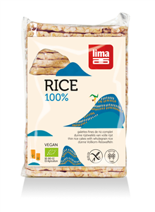 Rondele rectangulare de orez expandat cu sare bio 130g Lima                                         -                                    1165