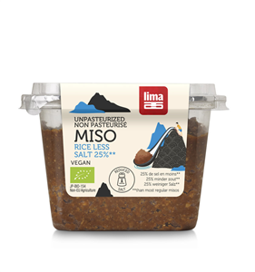 Pasta Miso de orez si soia nepasteurizata cu continut redus de sare eco 300g  Lima                  -                    102790              
