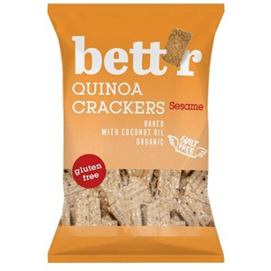 Crackers cu quinoa si susan fara gluten eco 100g Bettr                                              -                                  102607