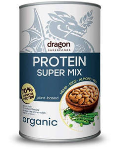 Shake proteic super mix bio 500g Dragon Superfoods 70% proteine                                     -                                  104387