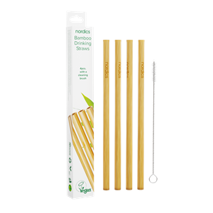 Pai din bambus pentru baut, set 4 bucati Nordics                                                    -                                  102425