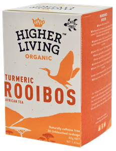 Ceai ROOIBOS si TURMERIC eco, 20 plicuri, Higher Living                                             -                                  102671