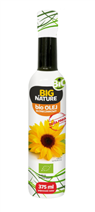 Ulei de floarea soarelui bio 375 ml Big Nature presat la rece                                       -                                  104857