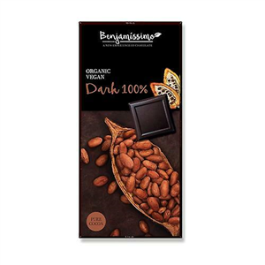 Ciocolata neagra 100%, bio, 70g, Benjamissimo                                                       -                                  106773