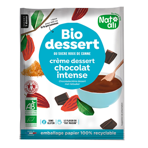 Desert crema cu ciocolata intense, bio, 60g, Nat-ali                                                -                                  106630