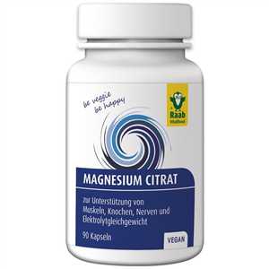 Citrat de magneziu 600mg, 90 capsule vegane RAAB-                                    1797