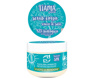 Scrub pentru corp cu cocos si sare bio 250ml Tiama                                                  -                    103419              